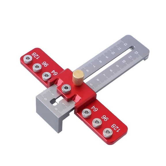 Momihoom Aluminum Alloy Cabinet Hardware Jig, Precision Drill Guide Template Tool for Drawer Handle Installation