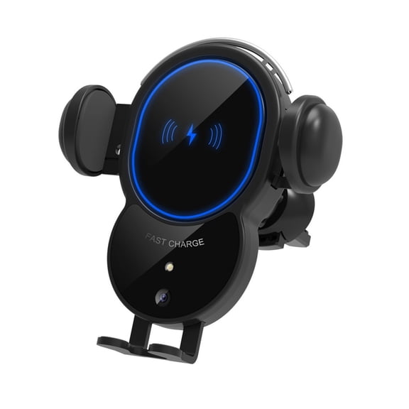 Momihoom Automatic Motorized Wireless Car Charger Mount, Infrared Sensor and 10W Fast Charging Phone Holder