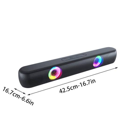 Momihoom B320 Long-Strip RGB Gaming Bluetooth Speaker with Type-C Port and Stereo Sound