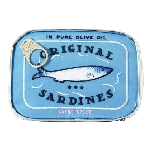 Momihoom Canned Sardines Makeup Bag, Funny Sardine Tin Fish Cosmetic Bag, Creative Cute Makeup Bag Kawaii Pencil Case Pouch, Coquette Make up Pouch