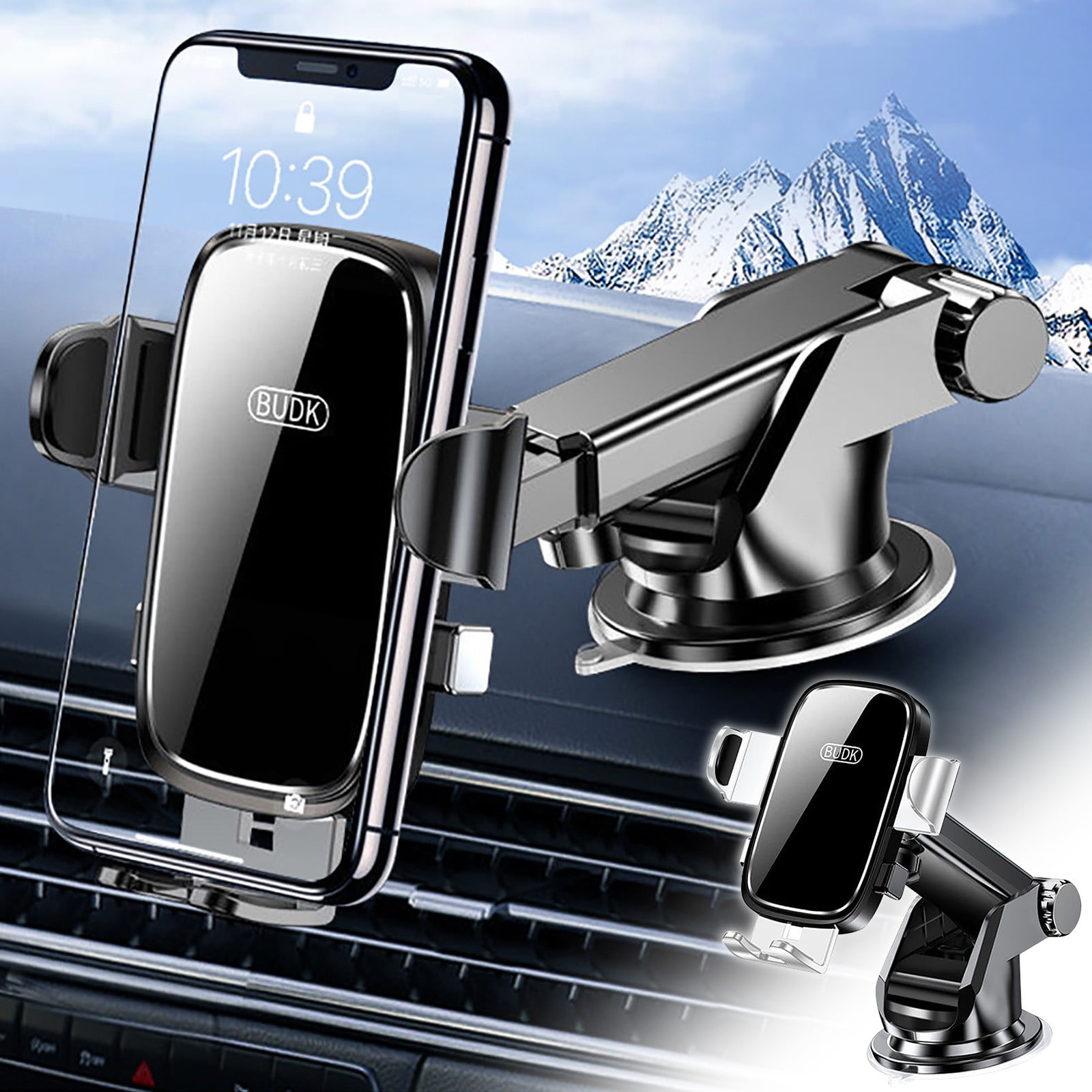 Hama Car Phone Holder - Compact Air Vent Mount With 360° Rotation, Universal Fit 4 thumbnail image
