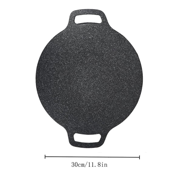 Momihoom Cast Iron Round Griddle Pan with Detachable Legs for Indoor & Outdoor Cooking