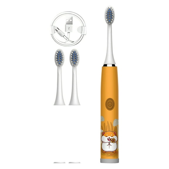 Momihoom Children's Electric Toothbrush Soft Bristles IP7 Vibration Rechargeable U-shaped Toothbrush, Sonic Toothbrush Kids