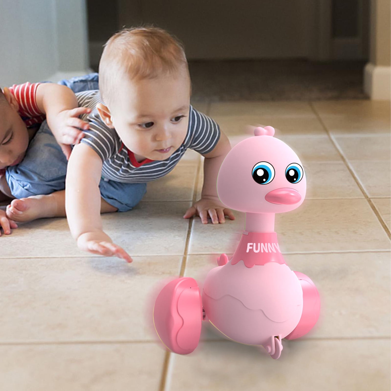 Momihoom Children's Inertial Swing Walking Duck Baby Toy Interactive ...