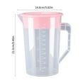 thumbnail image 1 of Momihoom Clear Plastic Measuring Pitcher with Lid, Ergonomic Mixing Jug for Kitchen Baking, Cooking, and Beverage Storage, 1 of 6