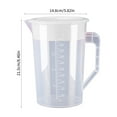 thumbnail image 1 of Momihoom Clear Plastic Measuring Pitcher with Lid, Ergonomic Mixing Jug for Kitchen Baking, Cooking, and Beverage Storage, 1 of 6