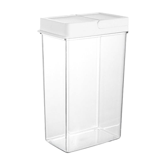 Momihoom Clear Plastic Storage Container with Flip-Top Lid, Versatile Organizer for Kitchen, Bathroom and Pantry