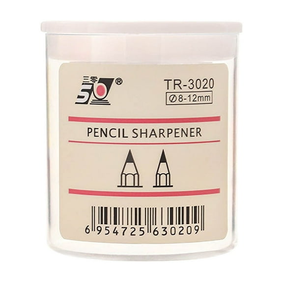 Momihoom Compact Double-Hole Pencil Sharpener for Standard and Polygonal Pencils, Portable with Debris Box