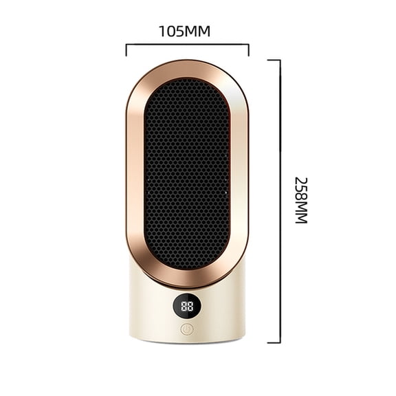 Momihoom Compact Personal Heater with Built-in Handle, Two Heat Settings, and Tip-Over Protection