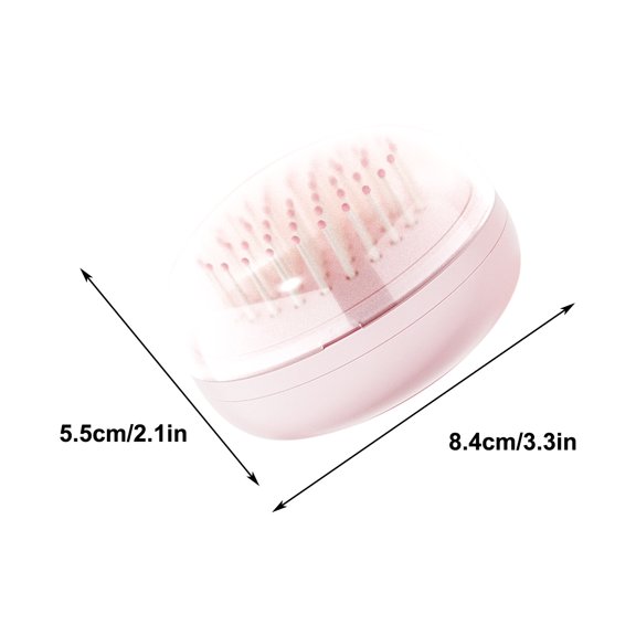 Momihoom Compact Travel Hair Brush with Protective Cover, Gentle Detangling Brush for On-the-Go Styling