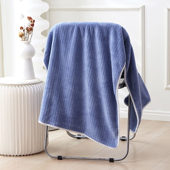 Momihoom Coral Velvet Towel for Adult Daily Use at Home Absorbent Dry Hair Towel That Does Not Hair Beach Towe Face Towel Strip Patterned Bath Towel