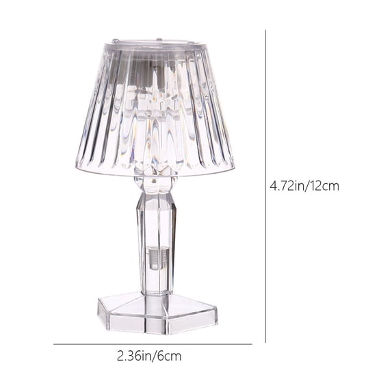 Momihoom Crystal-Textured Mini Table Lamp, Decorative LED Accent Light for Bedroom, Desk, and Vanity