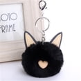 thumbnail image 1 of Momihoom Cute Cat Ears Keychain Pendant Women Key Ring Holder Pompoms Key Chains Thick Key Ring, 1 of 5