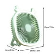 thumbnail image 1 of Momihoom Cute Deer-Shaped Portable Desk Fan, Quiet Personal Cooling Fan with Foldable Stand for Home Office Travel, 1 of 5