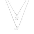 thumbnail image 1 of Momihoom Dainty Moon and Star Necklace for Women Minimalist Layer Necklace Silver & Gold Half Moon Necklace Tiny Star Necklace, 1 of 3