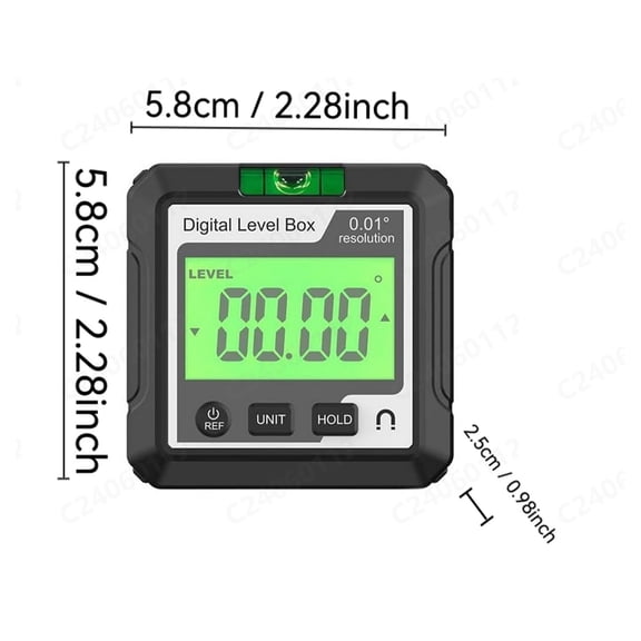 Momihoom Digital Level Box and Inclinometer with High-Precision Angle Measurement