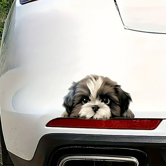 Momihoom Dog Peeking Sticker Decals - Cute Car Window and Bumper Stickers - Vinyl Waterproof Dog Lover Decals