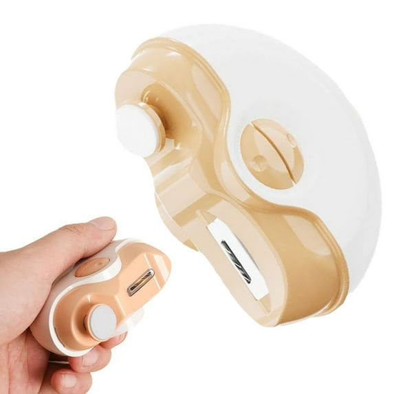 Momihoom Electric Nail Clippers 2 in 1 Automatic Nail Clippers for Polishing and Trimming Safe and Efficient Nail Care