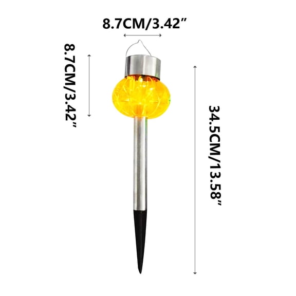 Momihoom Glowing Orb Solar Garden Stake Light, LED Pathway Light for Outdoor Patio and Yard