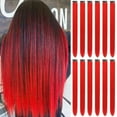 thumbnail image 1 of Momihoom Hair Extensions Clip in, Colored Party Highlights Extension Synthetic Hairpiece Straight, 1 of 6