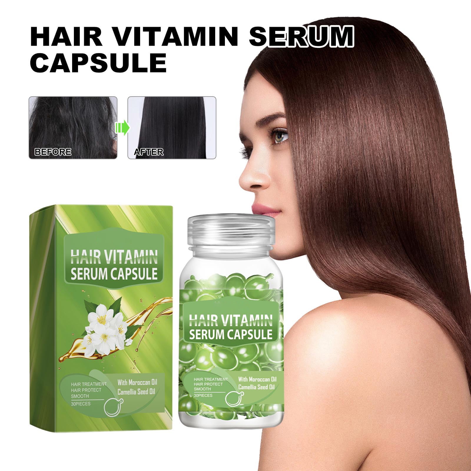Momihoom Hair Oil Capsules Hair Treatment For Split Ends Keratin Hair