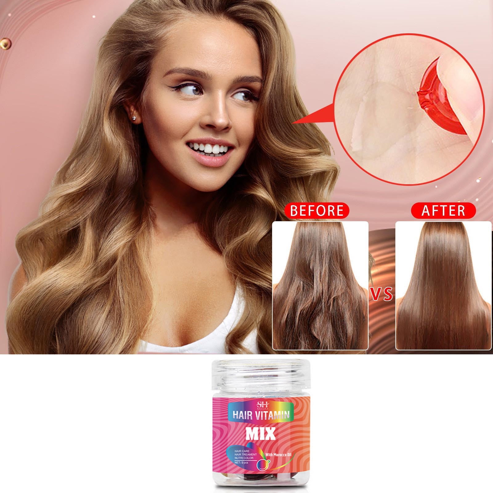 Momihoom Hair Oil Capsules Hair Treatment For Split Ends Keratin Hair