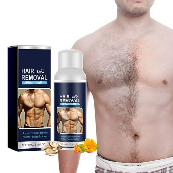 Momihoom Hair Removal Spray Foam - Newest Formula from 100% Natural Ingredients - Effective & Painless - Cream - Body & Intimate Depilatory Spray Foam