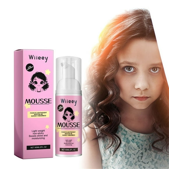 Momihoom Hair Styling Foam - Lightweight for Natural Curls, Medium to Firm Hold, Add Texture & Shine, Wash & Go, Curly Hair Products, No Parabens, Color Safe