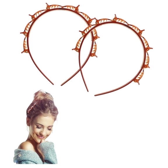 Momihoom Hairband - Double Layer Twist Plait Headband, Women Hair Tools