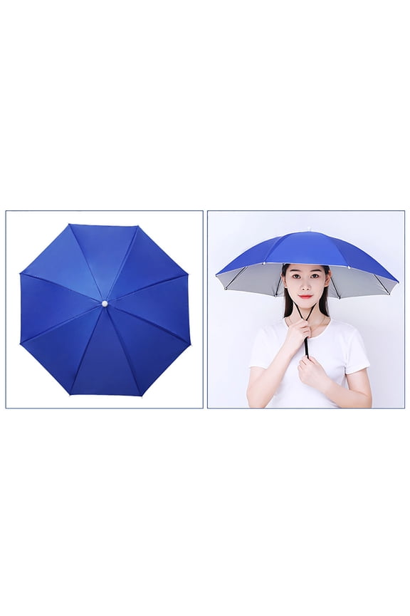 Momihoom Hands-Free Umbrella Hat, UV Protection Head Umbrella for Outdoor Activities, Fishing, Gardening, and Beach Use