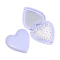 thumbnail image 1 of Momihoom Heart Shape Mini Hair Brush for Purse Travel Folding Pocket Mirror Foldable Comb, 1 of 5