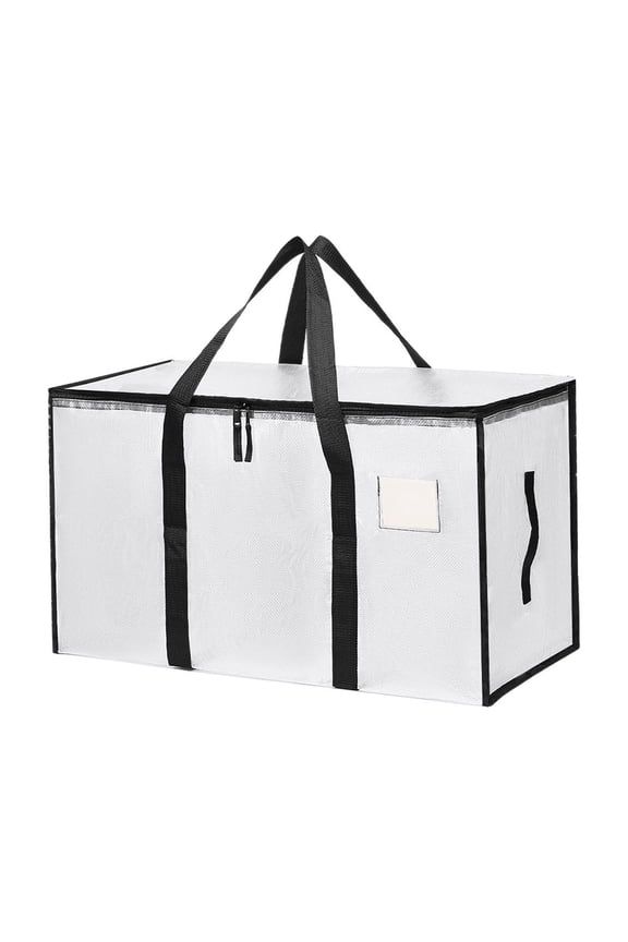 Momihoom Heavy-Duty Extra Large Storage Tote Bag with Reinforced Handles and Top Zipper
