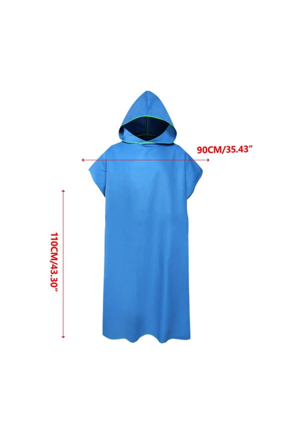 Momihoom Hooded Quick-Dry Changing Robe, Lightweight Beach Towel Poncho for Swimming, Surfing, and Outdoor Activities