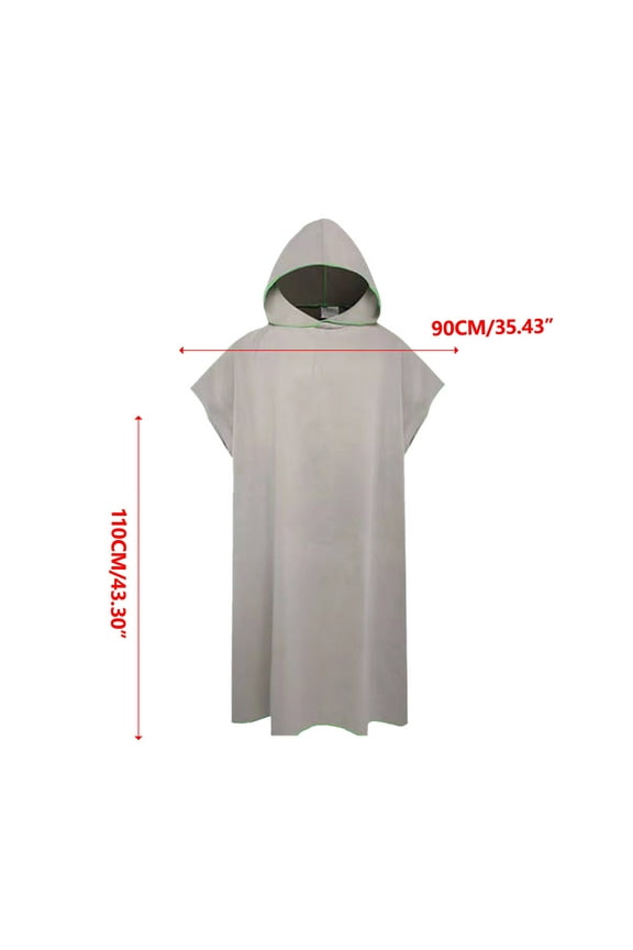Momihoom Hooded Quick-Dry Changing Robe, Lightweight Beach Towel Poncho for Swimming, Surfing, and Outdoor Activities