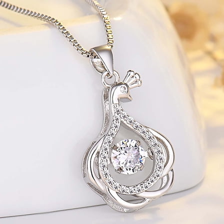 Momihoom Infinity Teardrop Pendant Necklace for Women 925 Sterling Silver Birthstone Jewelry