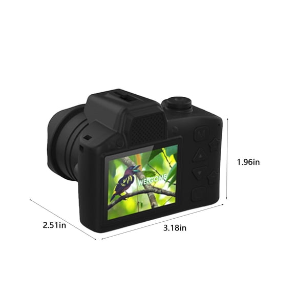 Momihoom Kids 1080P HD Digital Camera and Camcorder, 30x Optical Zoom, Long Battery Life, with Tripod and Car Mount