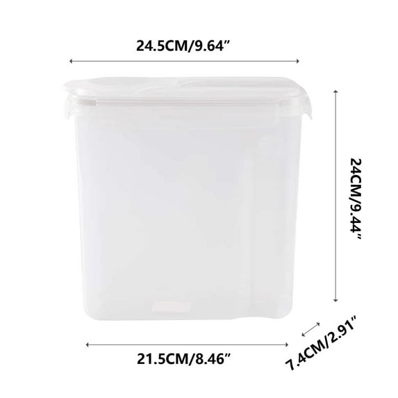 Momihoom Large Airtight Food Storage Container, Clear Kitchen Organizer for Pantry and Refrigerator