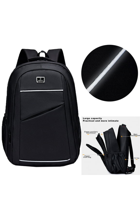 Momihoom Large Capacity Multi-pocket Student Backpack, Lightweight Spine Protection Student Schoolbag, Waterproof Laptop Backpack