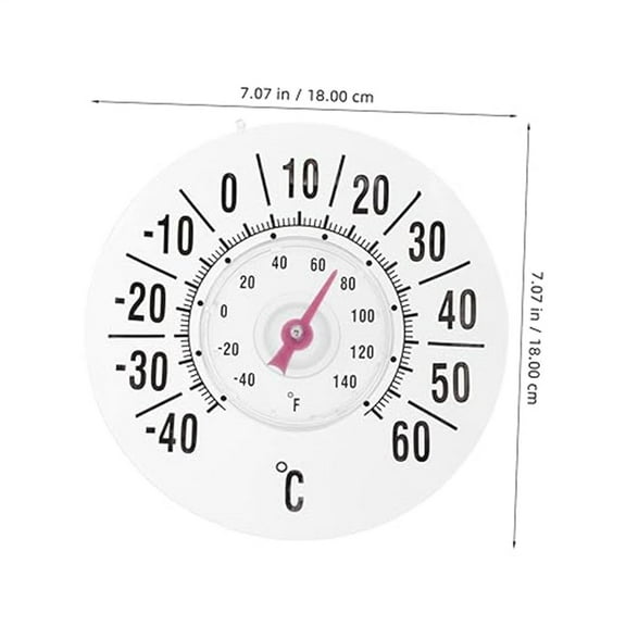 Momihoom Large Dial Dual-Scale Circular Indoor Outdoor Thermometer