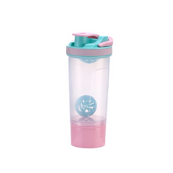 Momihoom Leakproof Protein Shaker Bottle with Storage Compartment, Blender Ball Mixer for Fitness and Daily Hydration