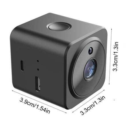 Momihoom Mini 360° WiFi Security Camera with 150° Wide Angle, Night Vision, and Two-Way Audio