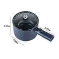 thumbnail image 1 of Momihoom Mini Electric Hot Pot Cooker, Deep Blue 1.5L Non-Stick Multi-Functional Cooker for Dorm and Office, 1 of 7
