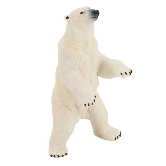 Momihoom Mini Polar Bear Fairy Figurine Office Desk Decor White Home Decor Mini Figurines Plastic Arctic Animals Figurines White Figurine Bear Figurines Resin White Bear Figurines Cute