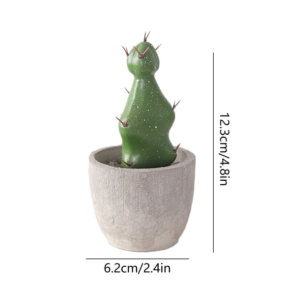 Momihoom Miniature and Cactus Simulation Bonsai in Cement Planter