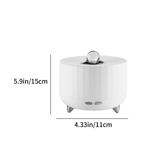 Momihoom Modern Ultrasonic Aroma Diffuser with Crystal Accent and Timer Control
