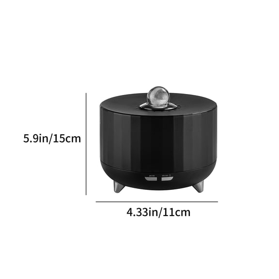 Momihoom Modern Ultrasonic Aroma Diffuser with Crystal Accent and Timer Control