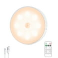 thumbnail image 1 of Momihoom Motion Activated LED Ceiling Light with Remote Control, USB Rechargeable Ambient Lighting for Closets, Hallways, and Bedrooms, 1 of 2