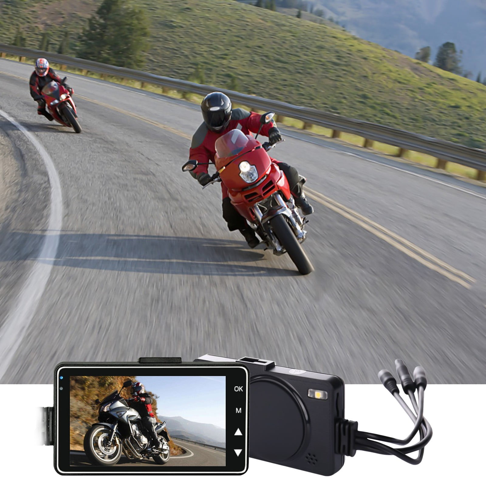 Momihoom Motorcycle High-definition Driving Recorder Motorcycle Hidden ...