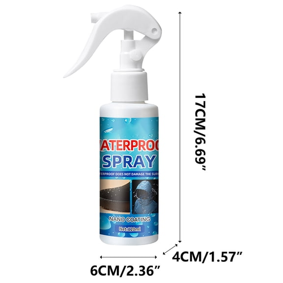 Momihoom Nano Coating Waterproof Spray, 120ml Stain and Rain Repellent for Shoes, Clothing, and Suede