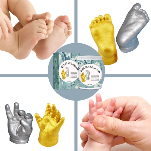 Momihoom Newborn Hand & Foot Casting Kit, DIY Plaster Keepsake Modeling Set